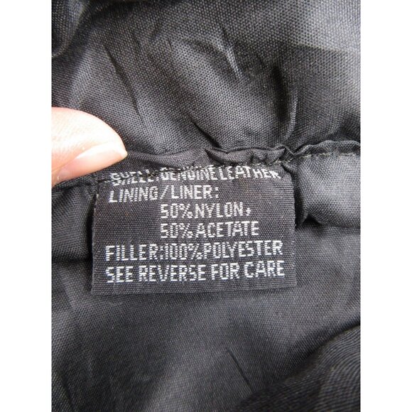 Unik Vest 42 Genuine Leather Jacket Motorcycle Western Snap Front * - Picture 10 of 11